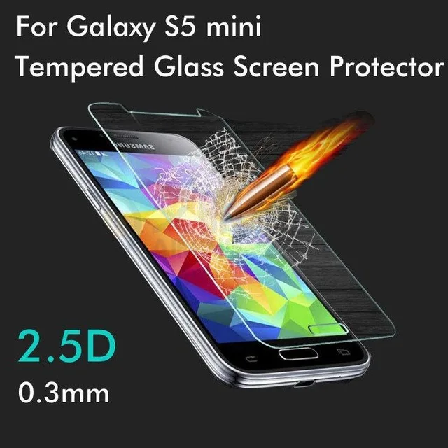 2.5D Закаленное стекло для Samsung Galaxy S5 mini Высококачественная защитная пленка