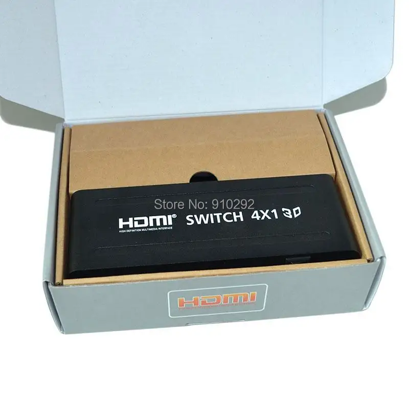 4 порта HDMI коммутатор 4x1 Switcher конвертер адаптер Поддержка аудио 3D видео 720 P 1080i 1080