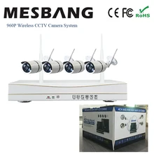 960 P Водонепроницаемый открытый видеокамера с Wi-Fi Системы Беспроводной комплект ip-камеры Беспроводной камеры видеонаблюдения Системы wifi построить в 1 ТБ HDD