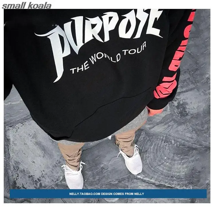 Justin Bieber Purpose Tour Hoodies& Sweatshirts Men Autumn Winter Hip Hop Streetwear Brand Fleece Hoody Pullover Man's Clothing