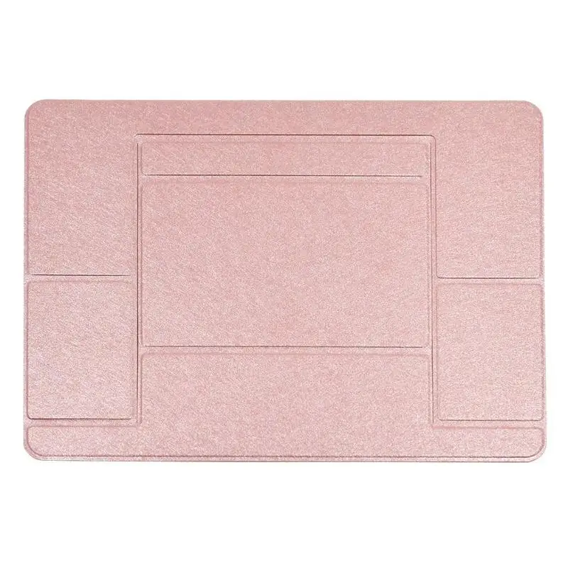 Универсальный планшетный ПК легкий портативный удобный держатель складной настольный держатель Подставка для Macbook/iPad планшет высокого качества - Цвет: Розовый