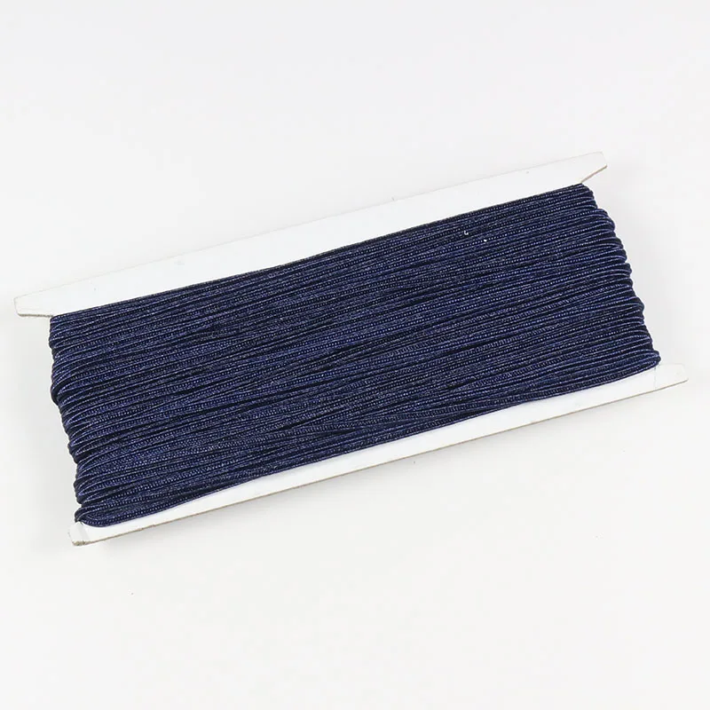 34 ярдов/партия(31 м) 3 мм китайские шнуры для сутаха 38 цветов нейлоновая веревка Змеиный живот шнуры для изготовления ювелирных изделий своими руками - Цвет: dark blue