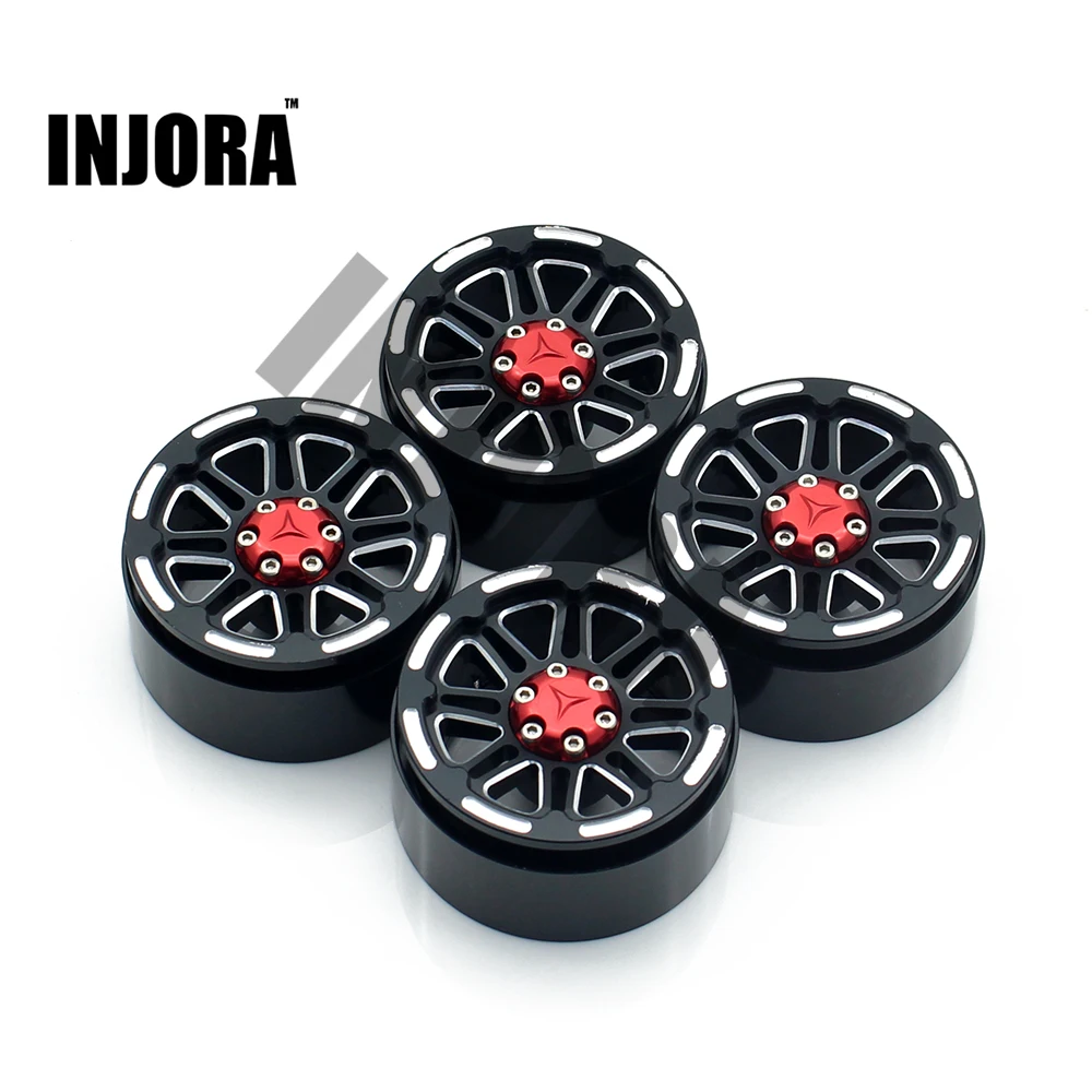 

1:10 RC Crawler Metal Alloy 1.9 Inch Beadlock Wheel Rim for Axial SCX10 TAMIYA CC01 D90 D110 TF2 RC Car Wheel Hub