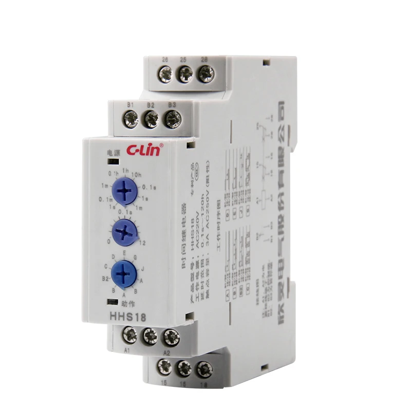 

HHS18 Time Relay More Function Electronics Type Electricity Time Delay DC24V