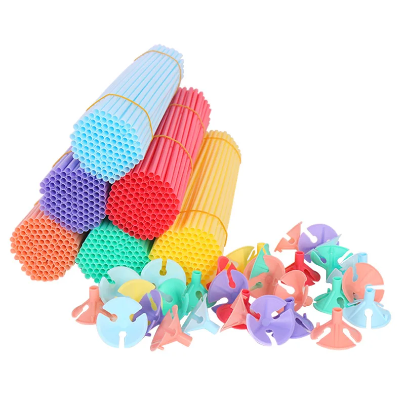

Makaron balloon accessories 100pc/lot 32cm Balloon Holder Sticks with cups party supplies decoration Balloons Holder Sticks