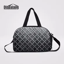 Dispalang металлический шаблон большой Ёмкость Чемодан вещевой мешок+ независимых Обувь бит Для женщин Дорожная сумка Мода Чемодан Путешествия Сумочка