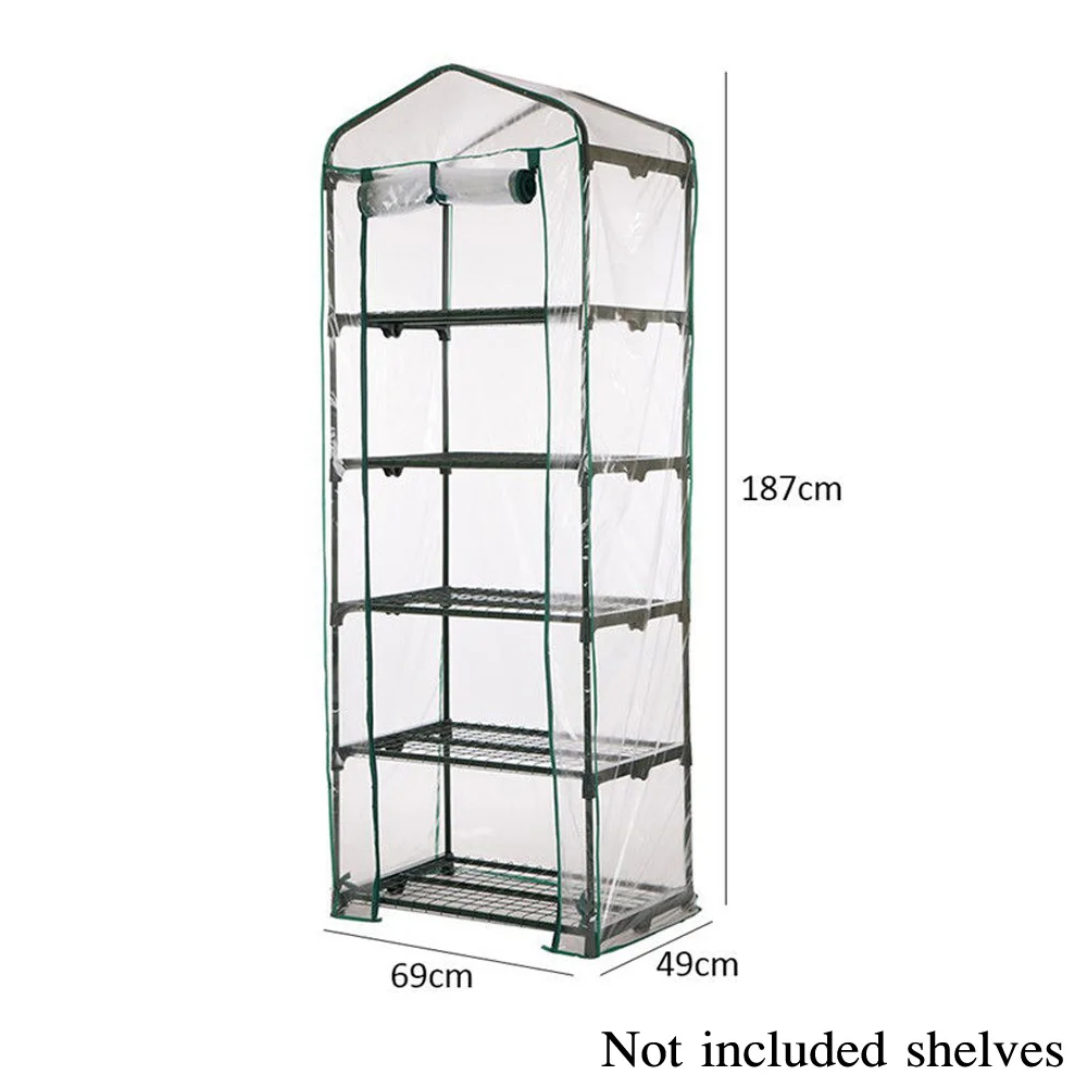 

Mini Greenhouse PVC Plastic Cover Outdoor Garden Steel Frame Grow House Hot