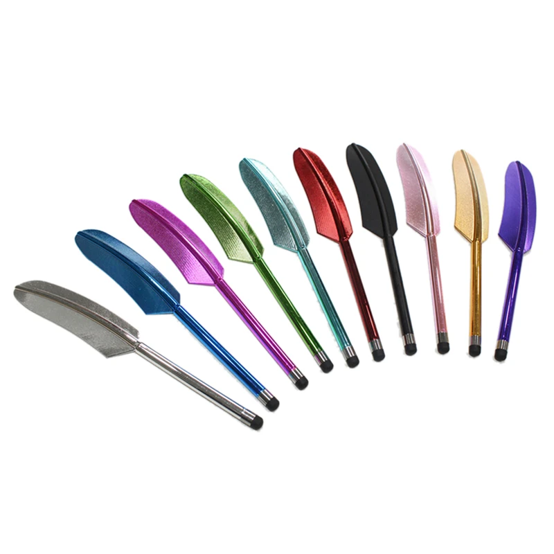 

New Feather Universal Capacitive Stylus Touch Screen Pen for iPhone 5 4S 4 Samsung S4 Tablet PC Cell Phone