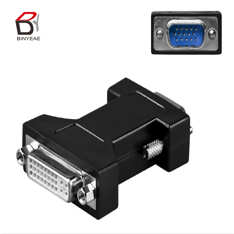 New Dvi 24 5 Dual Link Female To Vga 15 Male Monitor Adapter Converter For Hdtv Monitor Lcd