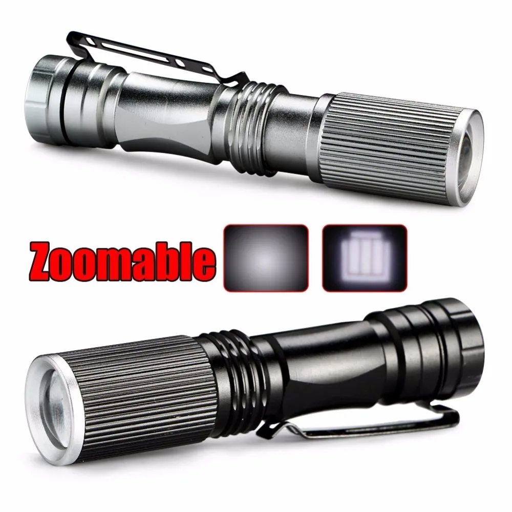 Portable Zoomable 1000 Lumens Mini Flashlight Outdoor Camping Hiking