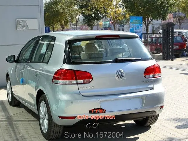 Хром наконечник на глушетель выхлопной трубы для VW Golf 6 MK6 2009 2010 2011 2012 2013