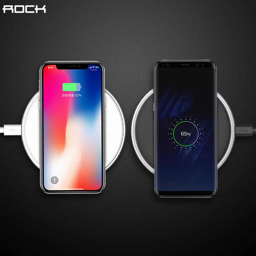 

ROCK Qi Fast Wireless Charger for iPhone X 8 Wireless Charger for Samsung Galaxy Note 8 S8 S7 S6 QiEnabled Devices Clearance 49%