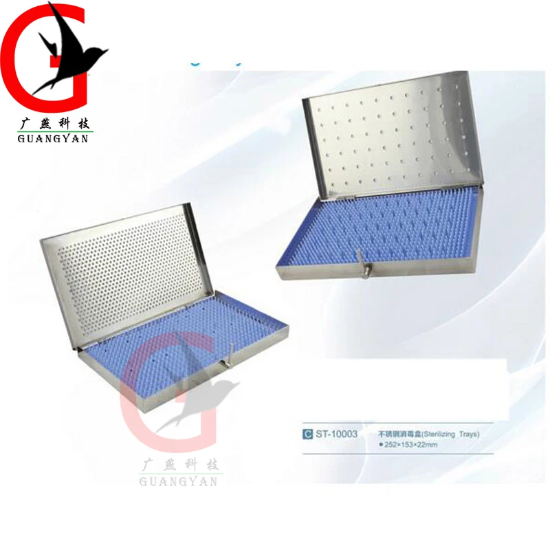 Medium instrument disinfection box with stainless steel orifice