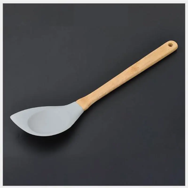 6 PCS Cooking Tool Sets Food Grade Silicone Oil Spraying Temperature Resistance Non-stick Kitchen Utensils Spoon Set