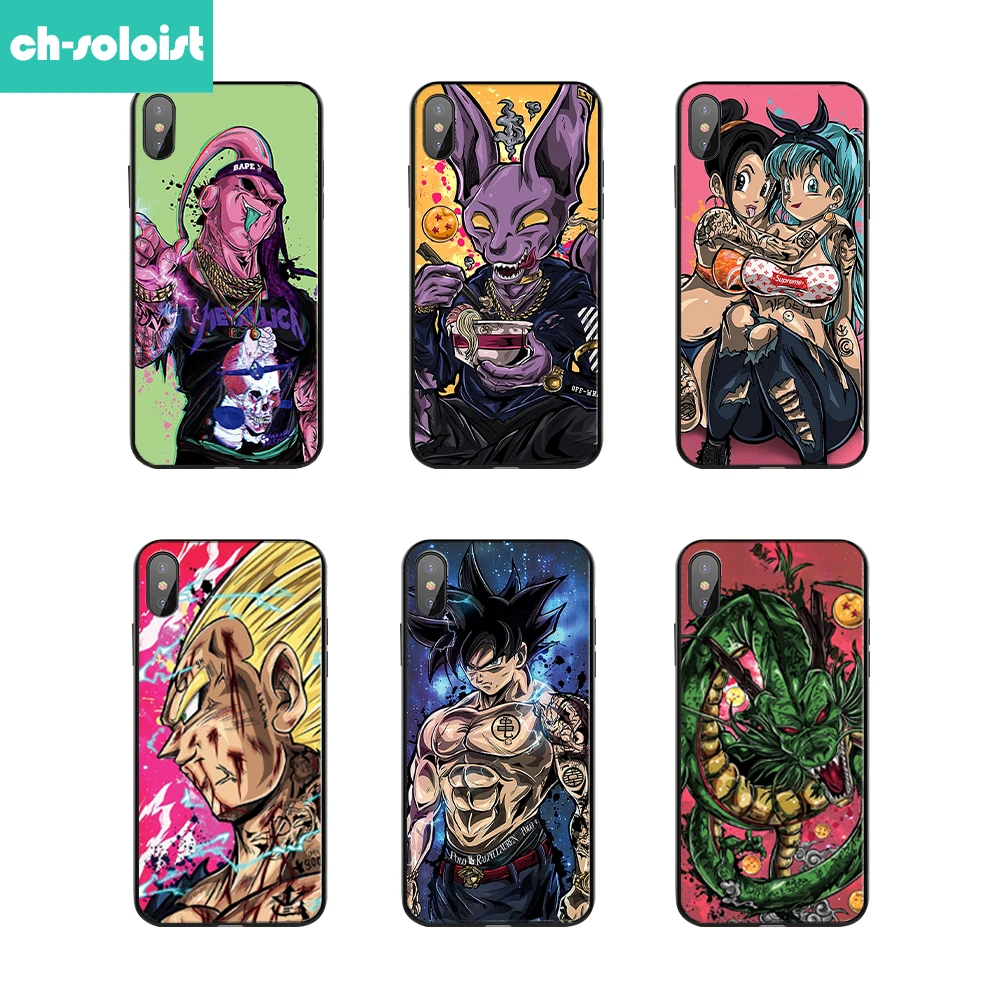 Dragon ball серии ТПУ силиконовый чехол для iPhone XS MAX XR 5 6 7 S плюс защитить резиновая 8 Plus |