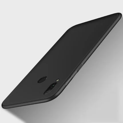 Note7 тонкий мягкий чехол для Xiaomi Redmi Note 7 матовый Силиконовый из ТПУ чехол для Xiaomi Redmi Note 7 противоударный чехол Note 7 Чехол для мобильного телефона - Цвет: Черный