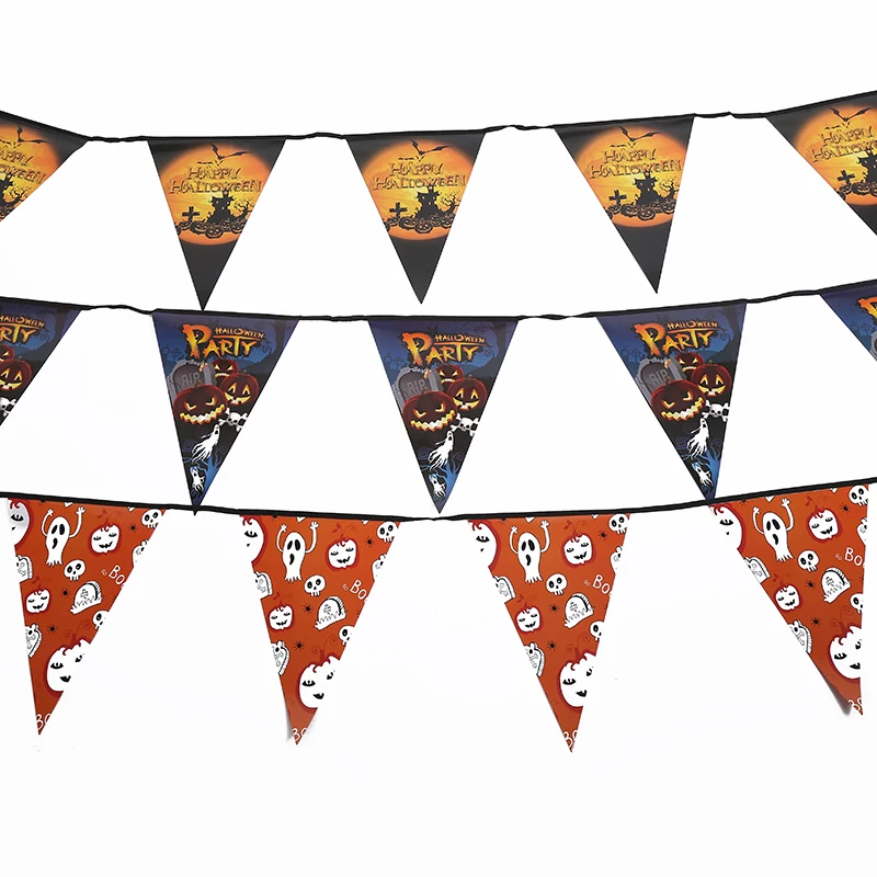 

Halloween Pennant Party Scene Set Bar Atmosphere Decorated Carnival Pull Theme Party Children's Birthday Party Decoration