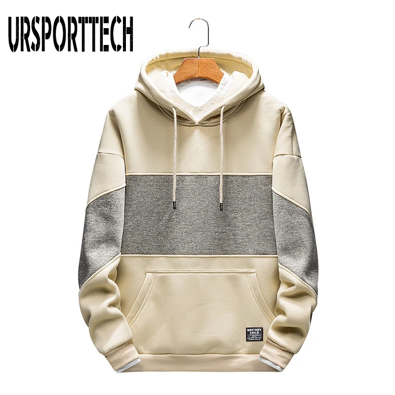 Novedad de 2020! Sudaderas con marca para moda de primavera y otoño, sudaderas informales de manga larga con capucha de retales|Sudaderas con capucha y sudaderas| - AliExpress