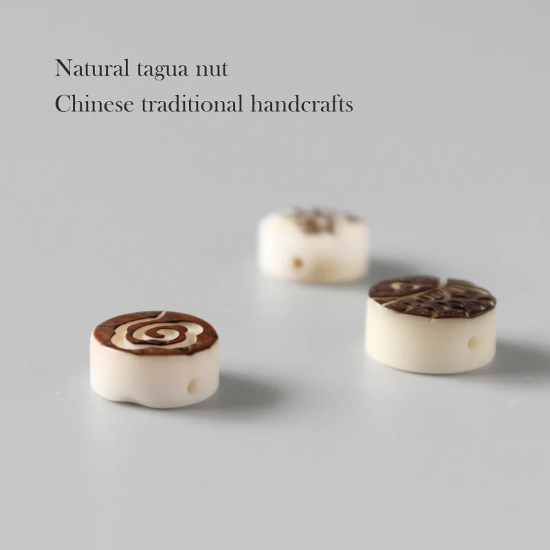 Оптовая продажа китайские традиционные бусины знаки на удачу Tagua Nut Artisan ручной