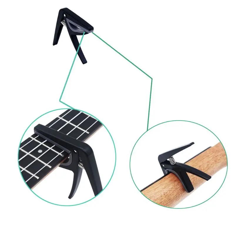 

Professional Ukulele Capo Single-handed Quick Change Capo Plastic Steel