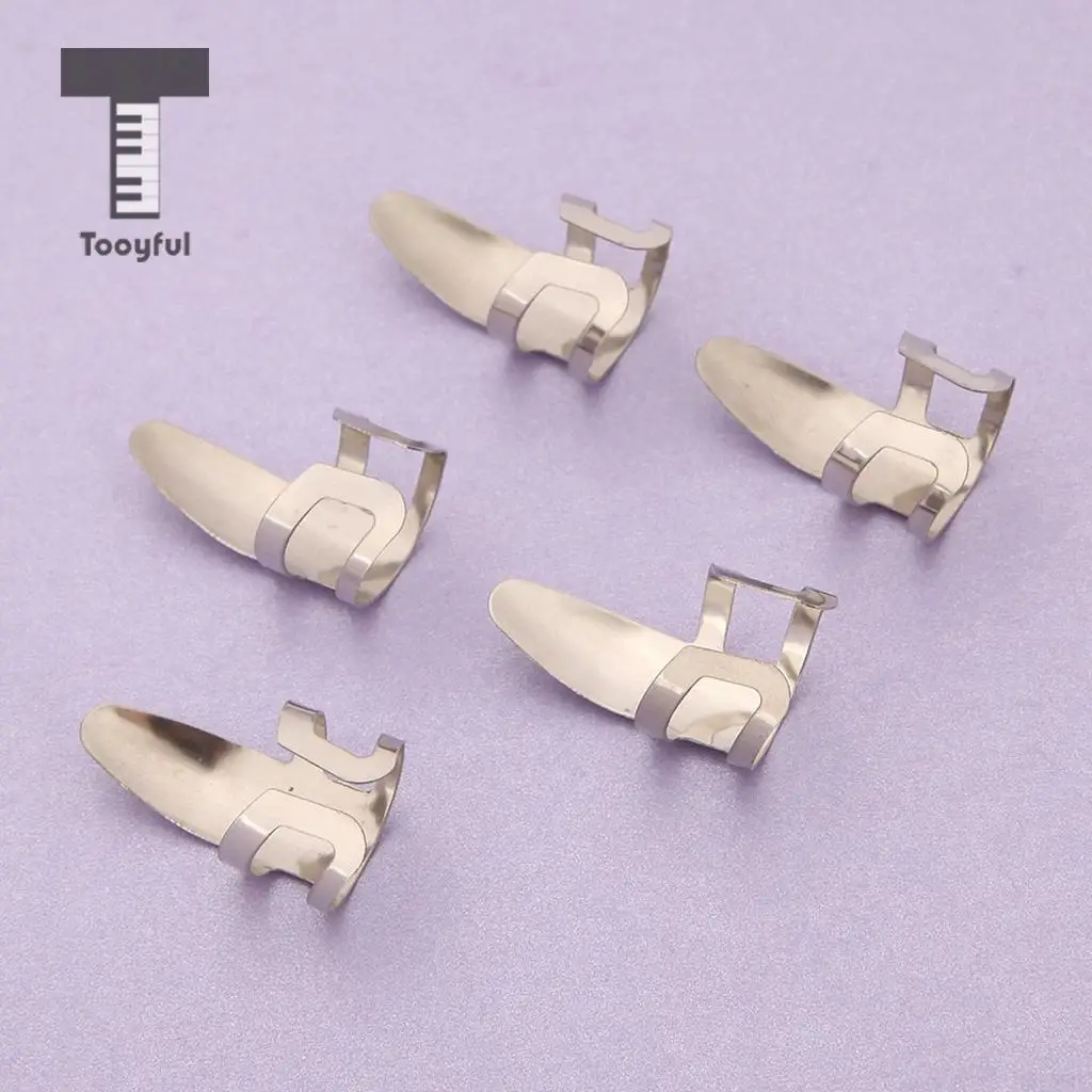 Tooyful Practical Set/15pcs Celluloid Thumb Finger Nail Picks Plectrums with Case Box for Guitar Bass Banjo Mandolin Parts