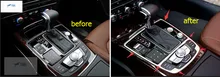 Accessories For Audi A6 A6L A7 2012 – 2015 Stainless Steel Gear Panel Decorative Cover Trim