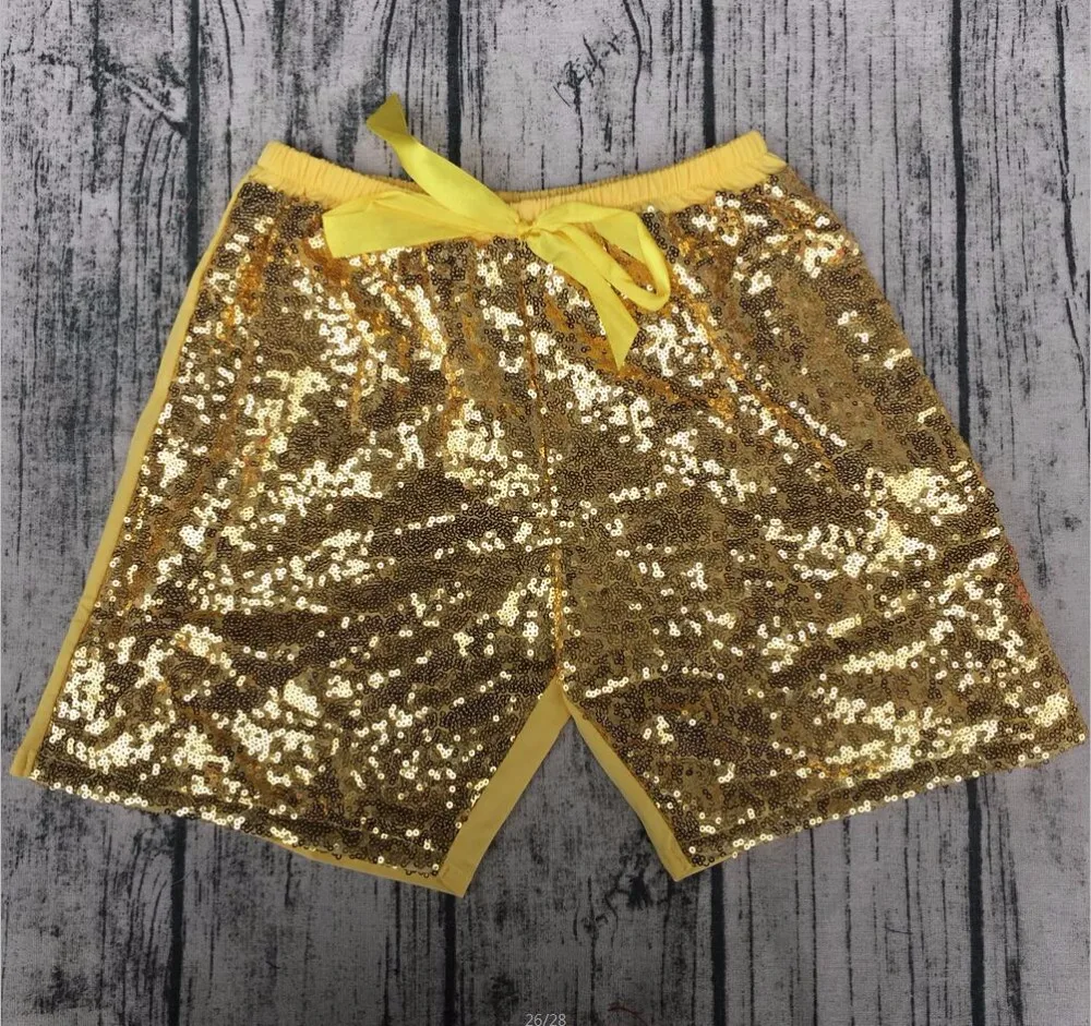 Hot Sales ! golden sequin shorts for babies kids 2016 girls sequin