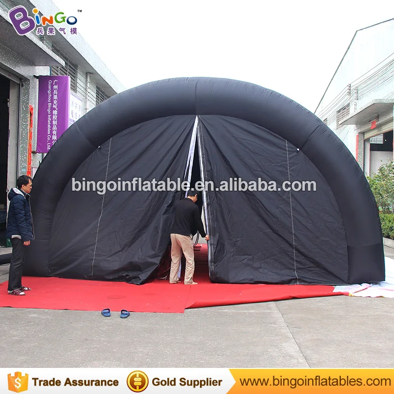 Черный 6*4,5*3 м бейсбольный надувной спортивный туннель/надувной тент для подиума