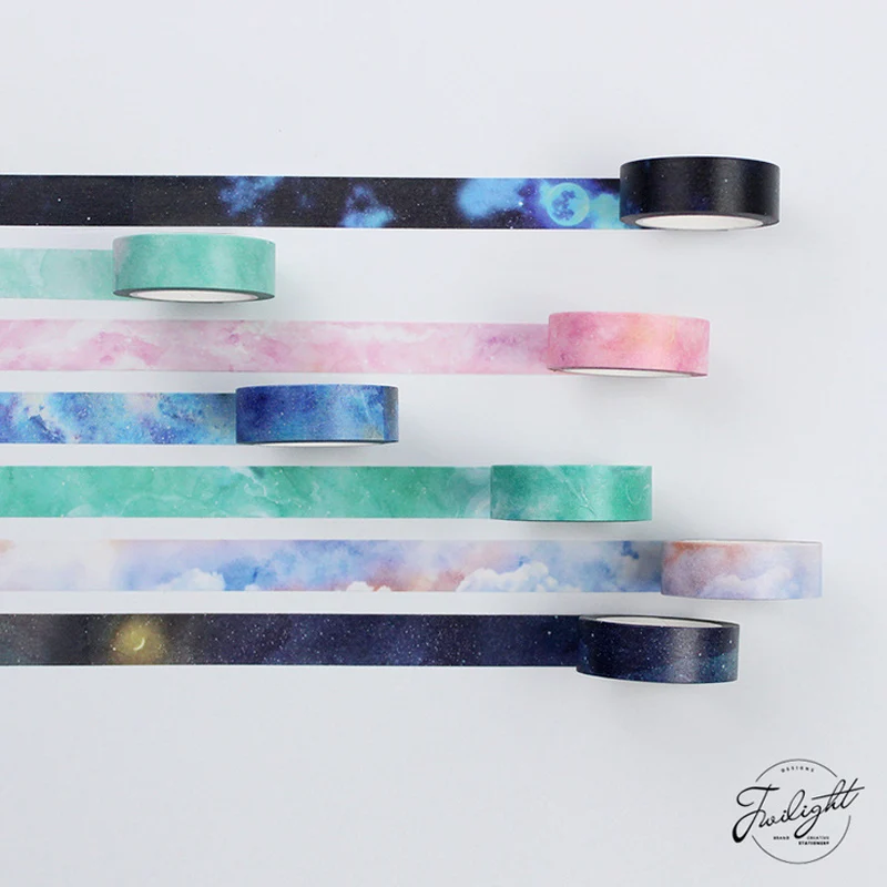 1 5 см * 8 м Dreamlike Sky васи лента DIY украшения Скрапбукинг планировщик маскирующая