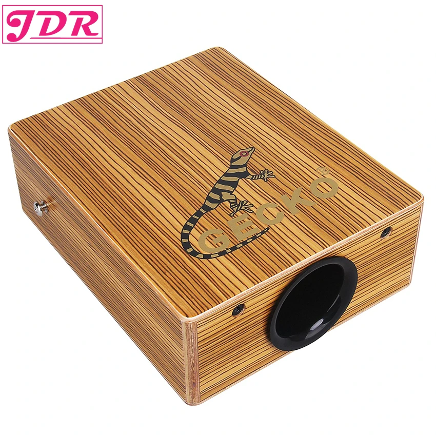 

JDR Travel Cajon Birch Wood Cajon Box Drum String Structure Inside For Drummers Travelling Musicians With Braces Bag Portable