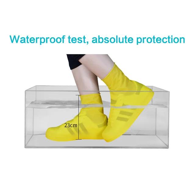 Waterproof, Anti-Slip, Reusable Rain Shoe Covers