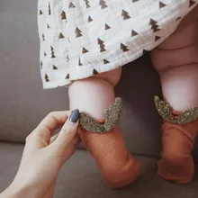 Muqgew для новорожденных Детские носки кондиционер летнее милое крыло из хлопка для маленьких девочек носки для детей ясельного возраста носки для новорожденных Мягкие высокие детские носки