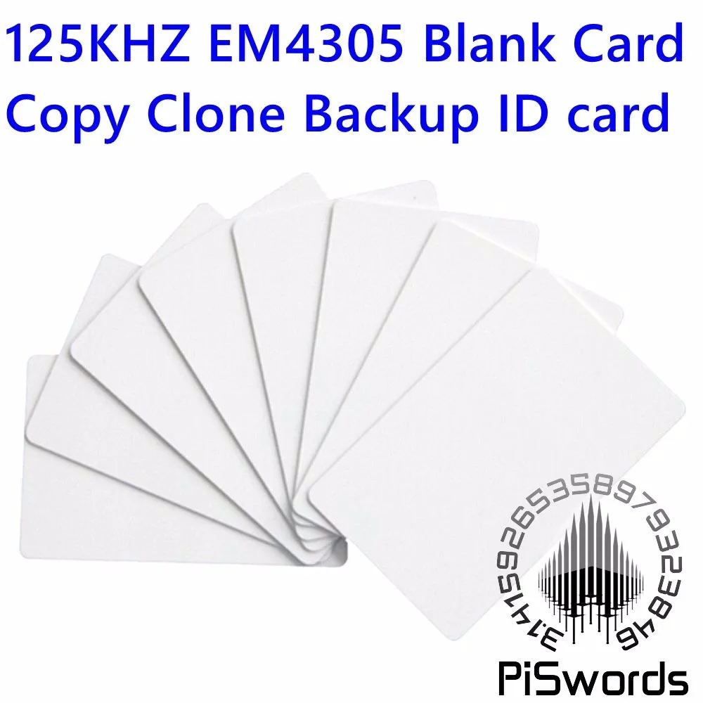

RFID card EM4305 blank 125 kHz RFID card ID card Readable Writable Rewrite for copy clone backup id card