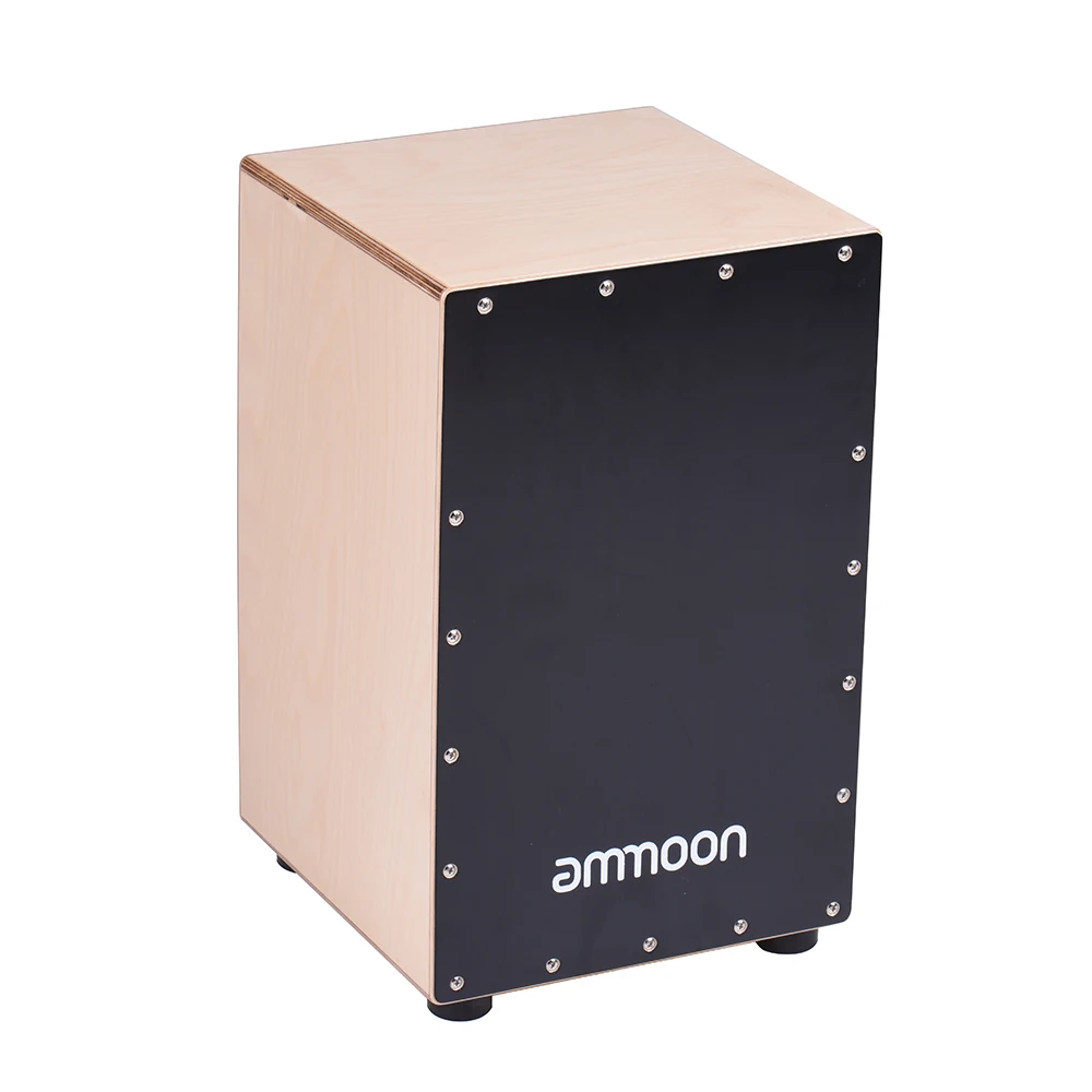 Hot Sale ammoon Wooden Cajon Box Drum Hand Drum Percussion Instrument
