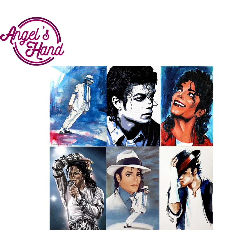 New Michael Jackson diy 5D Diamond Painting Cross Stitch Full Square Drill Arts Embroidery Portrait Rhinestones | Дом и сад