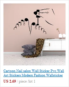 Creative Wall Decal Nail Salon Wall Art Stickers Vinyl Decals For Nail Salon Room Decor Sticker Vinyl Mural Wallpaper Poster