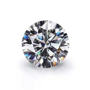 

6.5mm round brilliant H&A cut IJ color 1.0ct loose moissanites diamonds