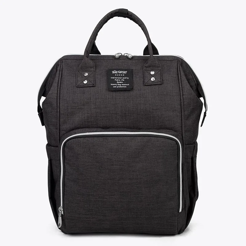 Black Qimiaoaby модная сумка для подгузников для мам и мам, большая сумка для кормления, рюкзак для путешествий, дизайнерская сумка для детских колясок, сумка для детских подгузников - Цвет: Black