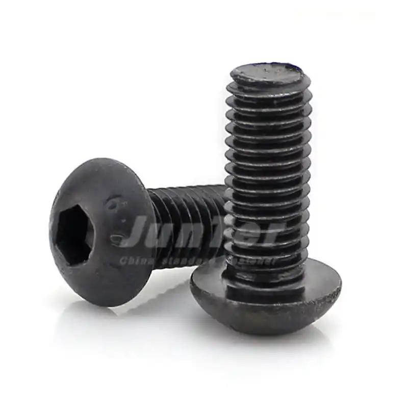 6pcs Metric M3x8mm Black 10.9 Alloy Steel Button Head Hex Socket Cap Screw Bolt