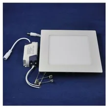 Ультра тонкий панельный локальный светодиодный светильник 3 Вт, 4 Вт, 6 Вт, 9 Вт, 12 Вт, 15 Вт, 18 Вт, Квадратный светодиодный потолочный утопленный светильник AC85-265V светодиодный Панель свет SMD2835
