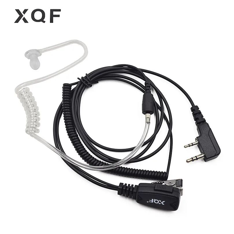 

XQF PTT Mic Earpiece Walkie Talkie Headset for Kenwood TK2107 Baofeng UV 5R BF-888S UV-B5 GT-3TP Puxing PX-888k CB Radio