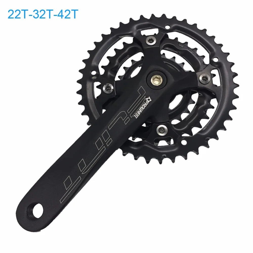 Комплект коленчатого вала PROWHEEL для велосипеда 9/10 скорости 22/32/42 т 1 пара|bicycle