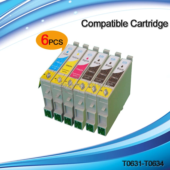 Картридж для струйной печати INK WAY 6PK T0631-T0634 T0631 T0632 T0633 T0634 Stylus C67 C87 CX3700 CX4100 CX4700 CX5700F