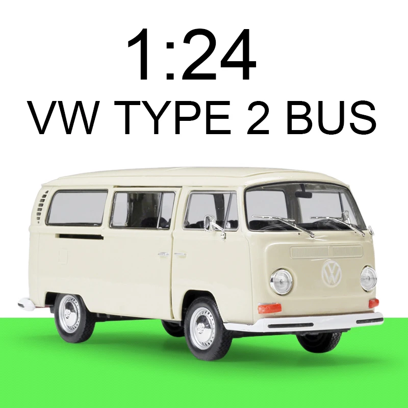 Welly 1 24 Diecast Car Vw Type 2 T2 Bus Mpv Van Cars 1 24 Alloy Car Metal Vehicle Collectible Models Toys For Gift Diecasts Toy Vehicles Aliexpress