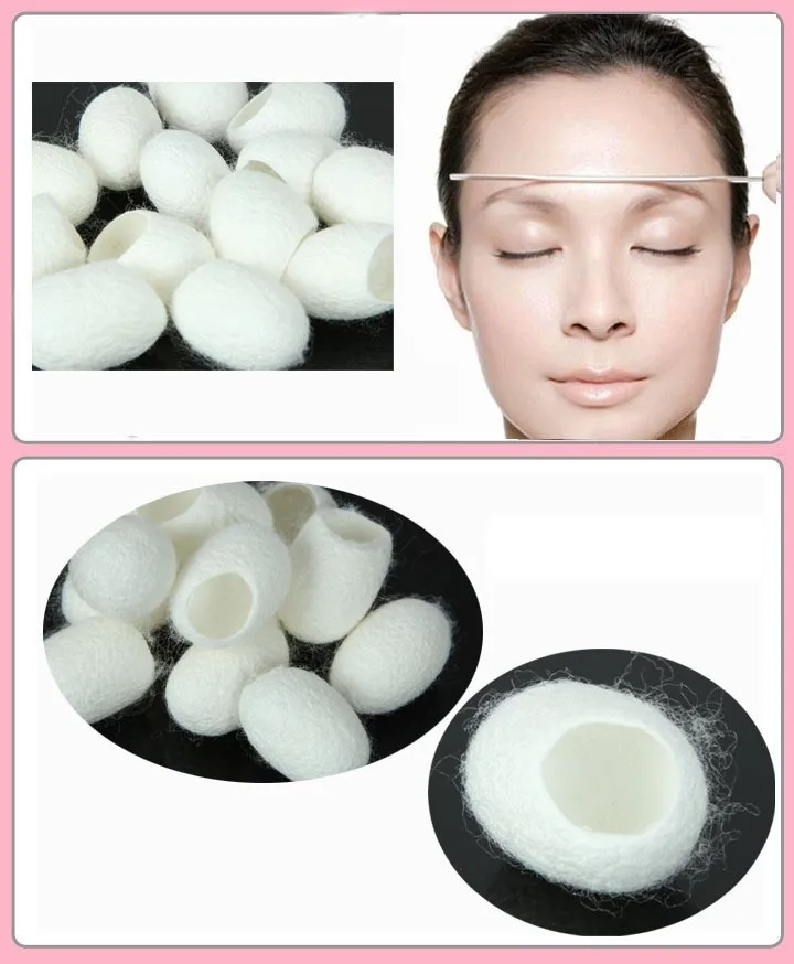 

10Pcs Beauty whitening exfoliating blackhead cleansing skin pores ball finger exfoliator Silkworm Silk ball Facial Cleanser