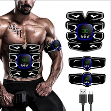 Rechargeable Abdominal Muscle Stimulator Trainer With Display Sport Press Absence Gym Equipment Fitness Apparatus EMS Abdominal