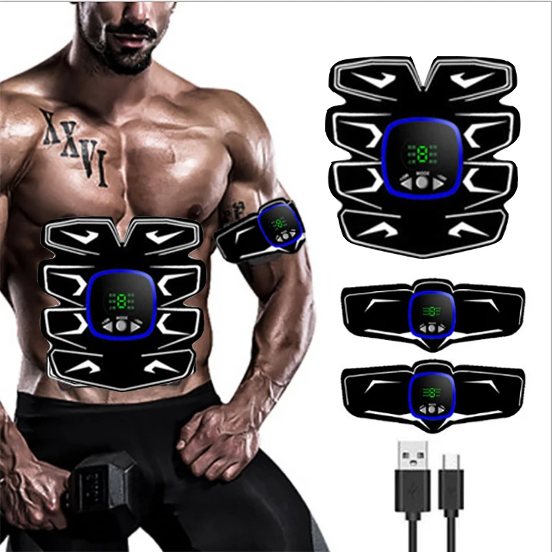 

Rechargeable Abdominal Muscle Stimulator Trainer With Display Sport Press Absence Gym Equipment Fitness Apparatus EMS Abdominal