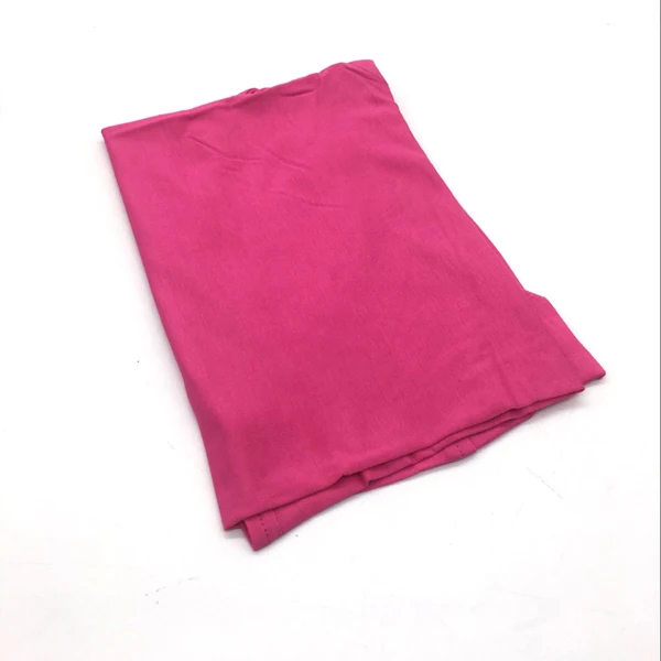 Women Muslim Cotton Hijab Full Over Islamic Elastic Underscarf Women Hijabs Comfortable 9 Colors - Цвет: rose red