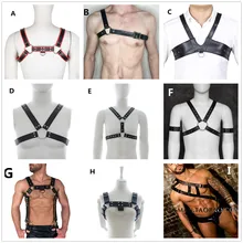 Мужской сексуальный кожаный бандаж белье бульдог средства ухода за кожей грудь плечевые ремни для раба Фетиш Ограничения выдалбливают костюмы