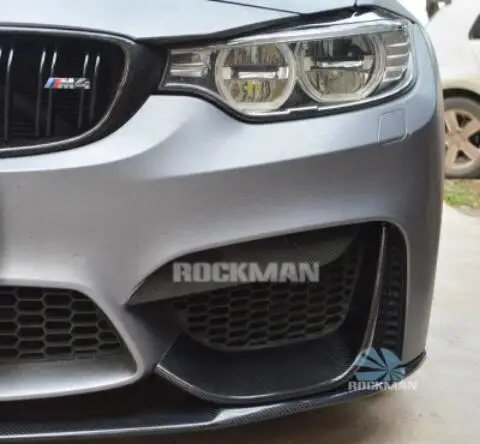 

Carbon Fiber CAR FRONT BUMPER SPLITTERS LIP SPOILER SIDE APRONS 2PCS FOR BMW F80 F82 M3 M4 2013 2014 2015 2016 2017 2018 2019